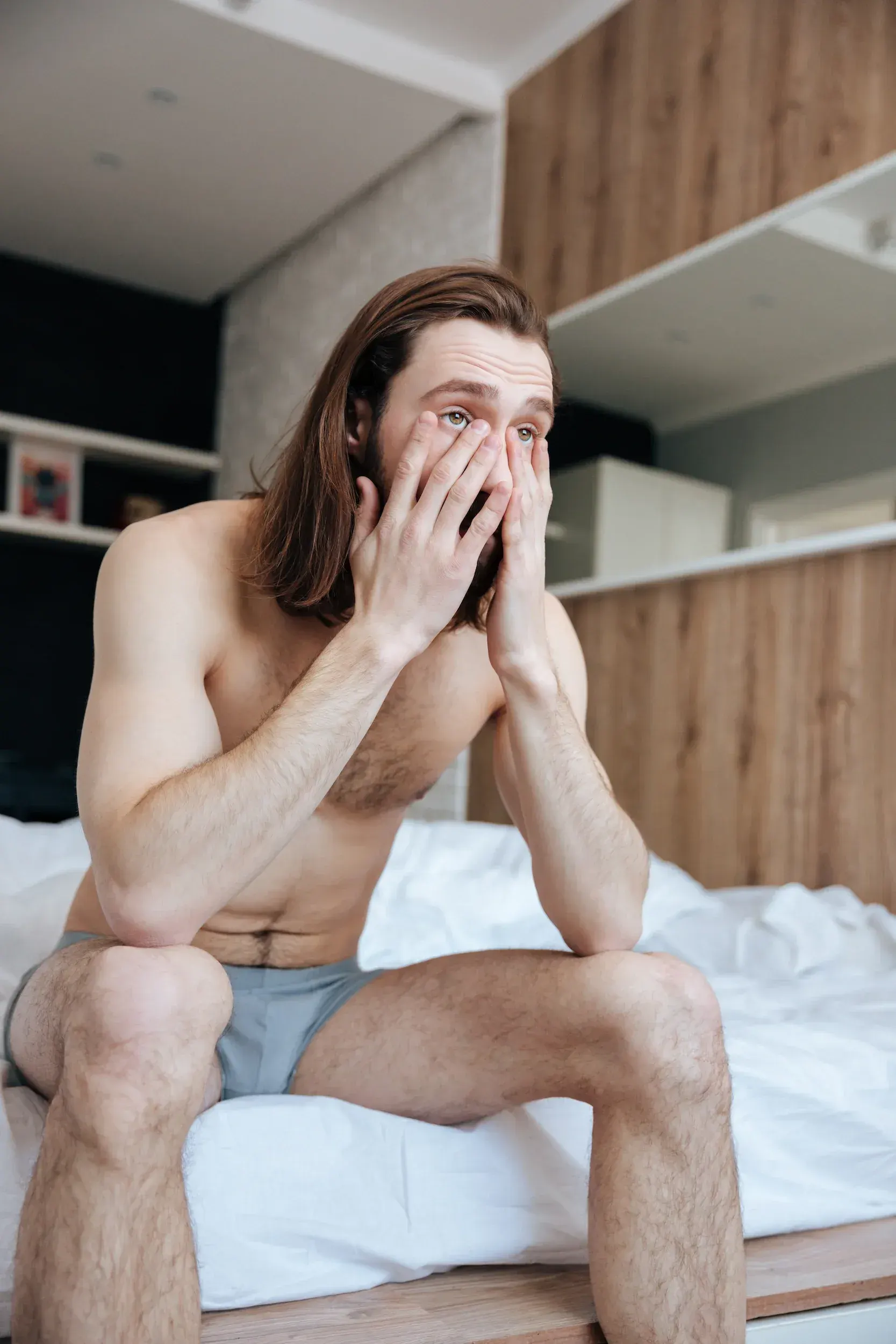 Man considering sexual wellness consultation at Gonzales-Vigilar Psychiatric Services Ashburn